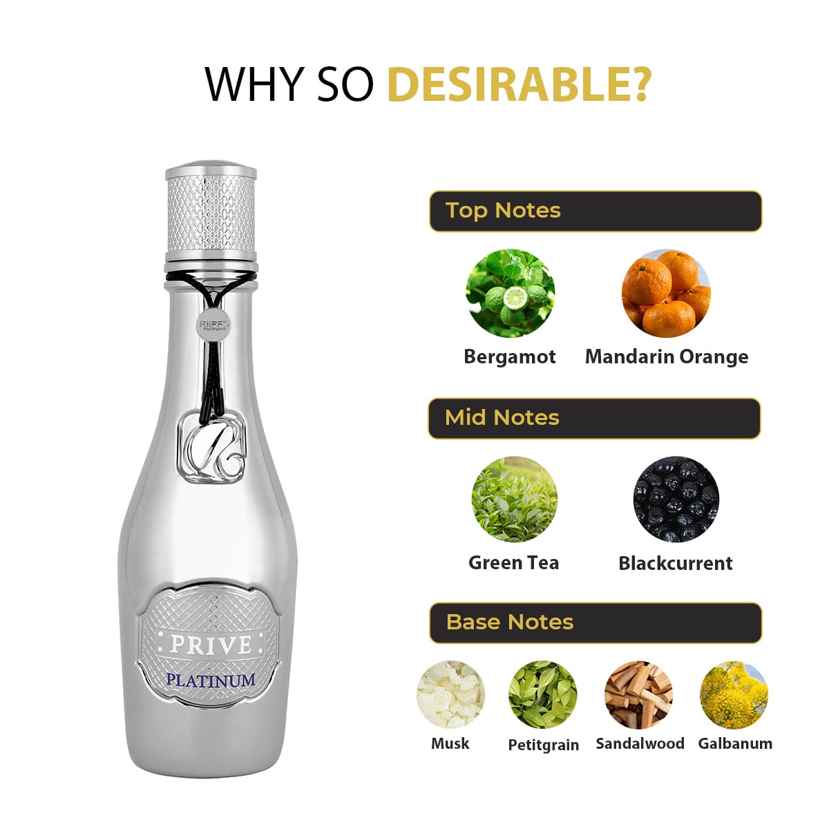 Prive Platinum 100ml EDP By Riiffs