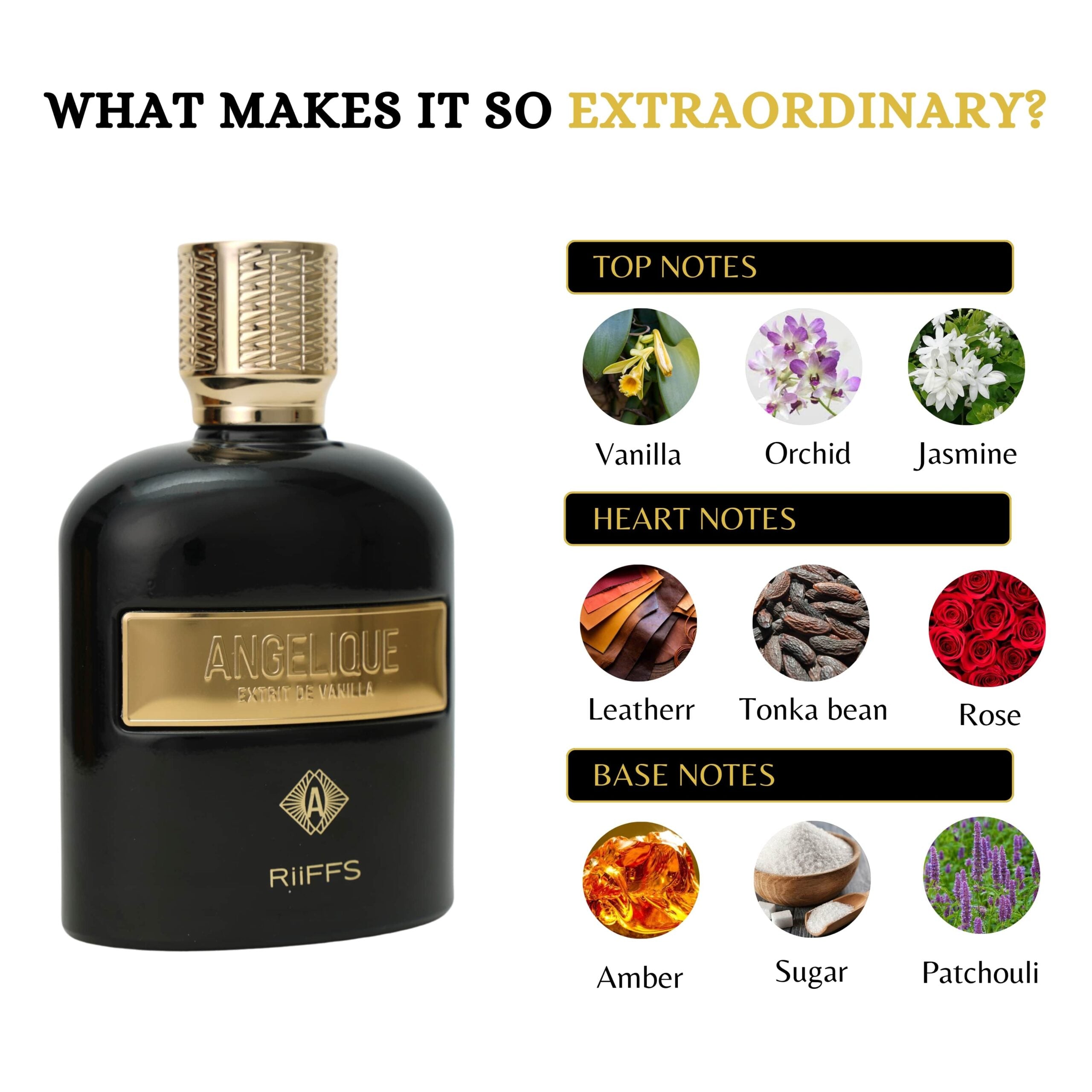 Angelique Extrait De Vanilla 100ml EDP By Riiffs