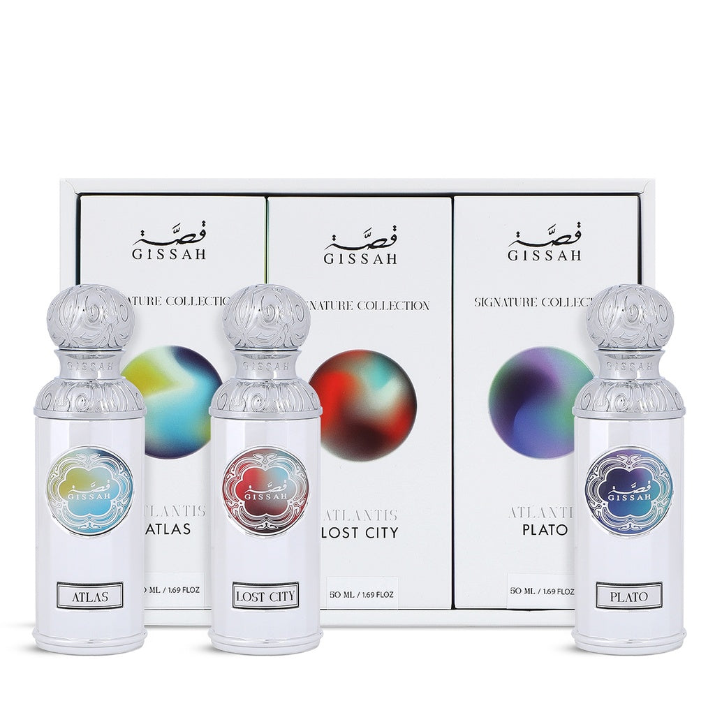 GISSAH ATLANTIS ATLAS + LOST CITY + PLATO 3x50ML SET