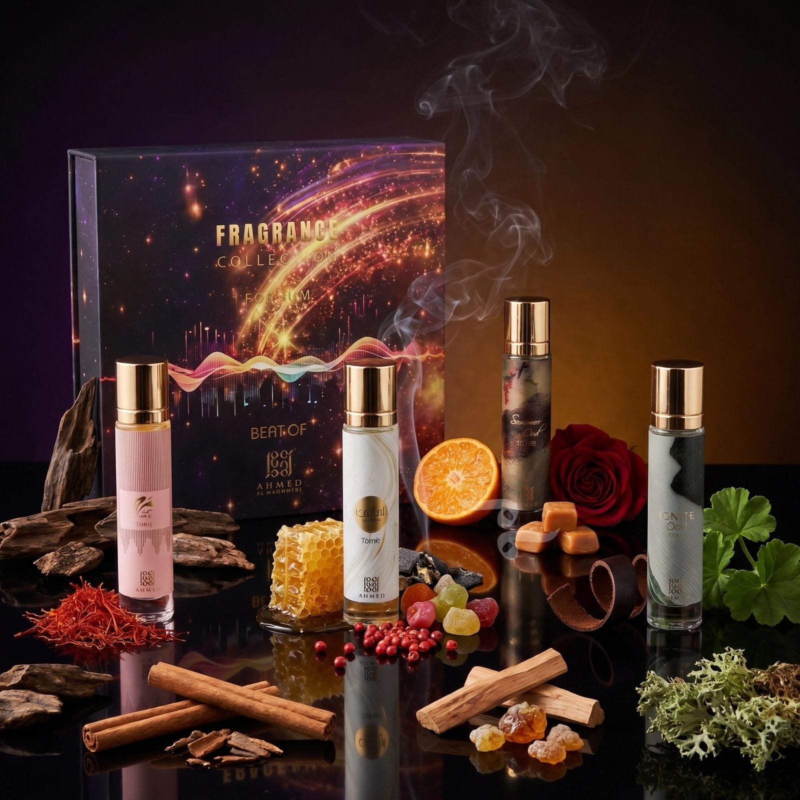 Best of Ahmed Fragrance Collection For Men Discovery Set By Ahmed Al Maghribi (4x 15ml perfumes)