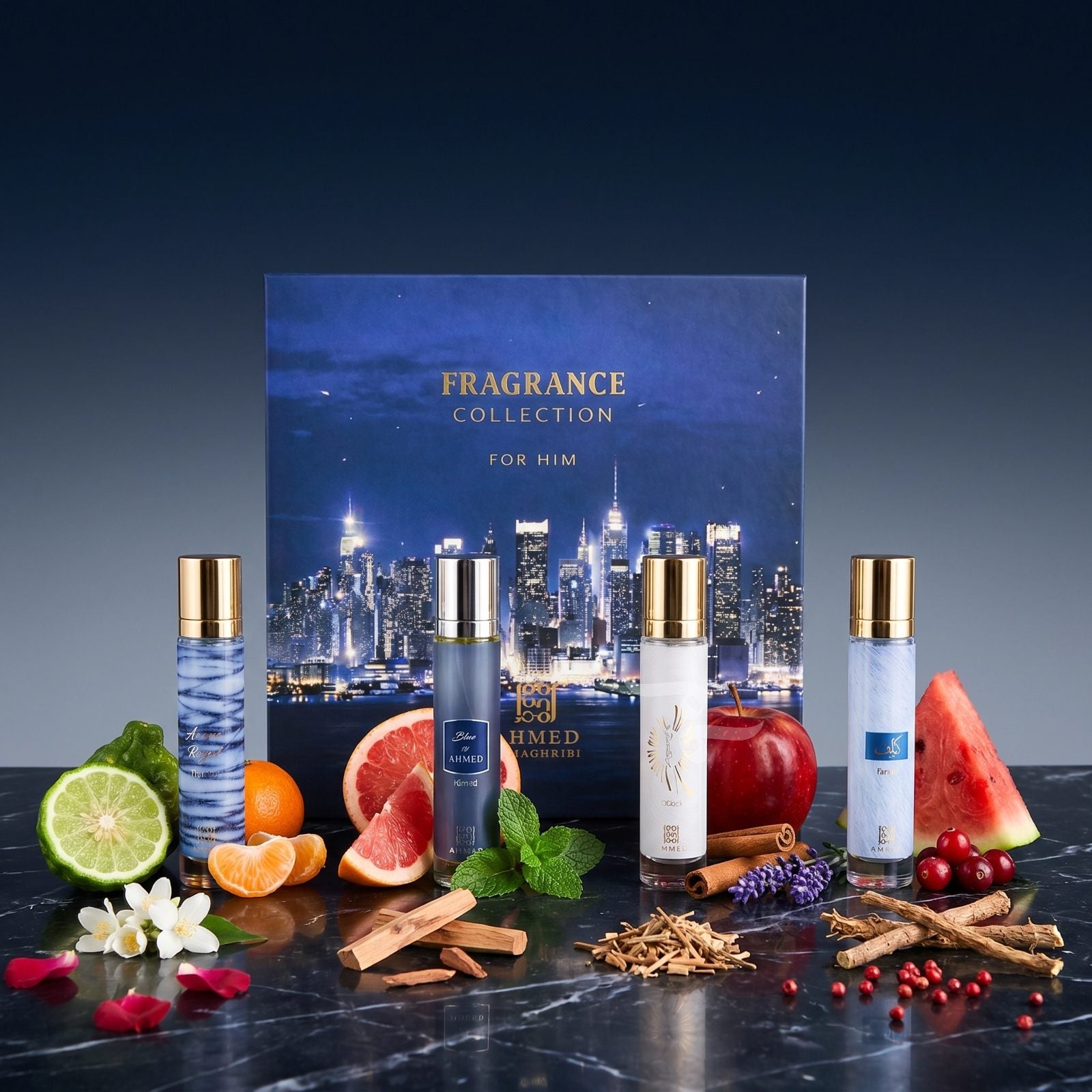 Fragrance Collection For Men Discovery Set By Ahmed Al Maghribi (4x 15ml perfumes)