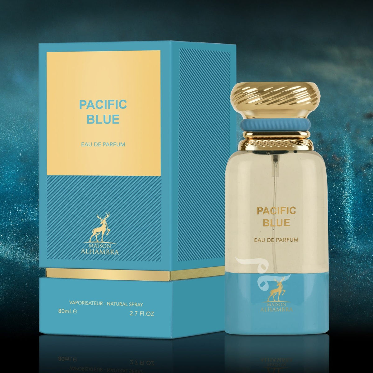 Parfum Pacific Blue 80 Ml - Maison Alhambra, Eau De Parfum Neuve