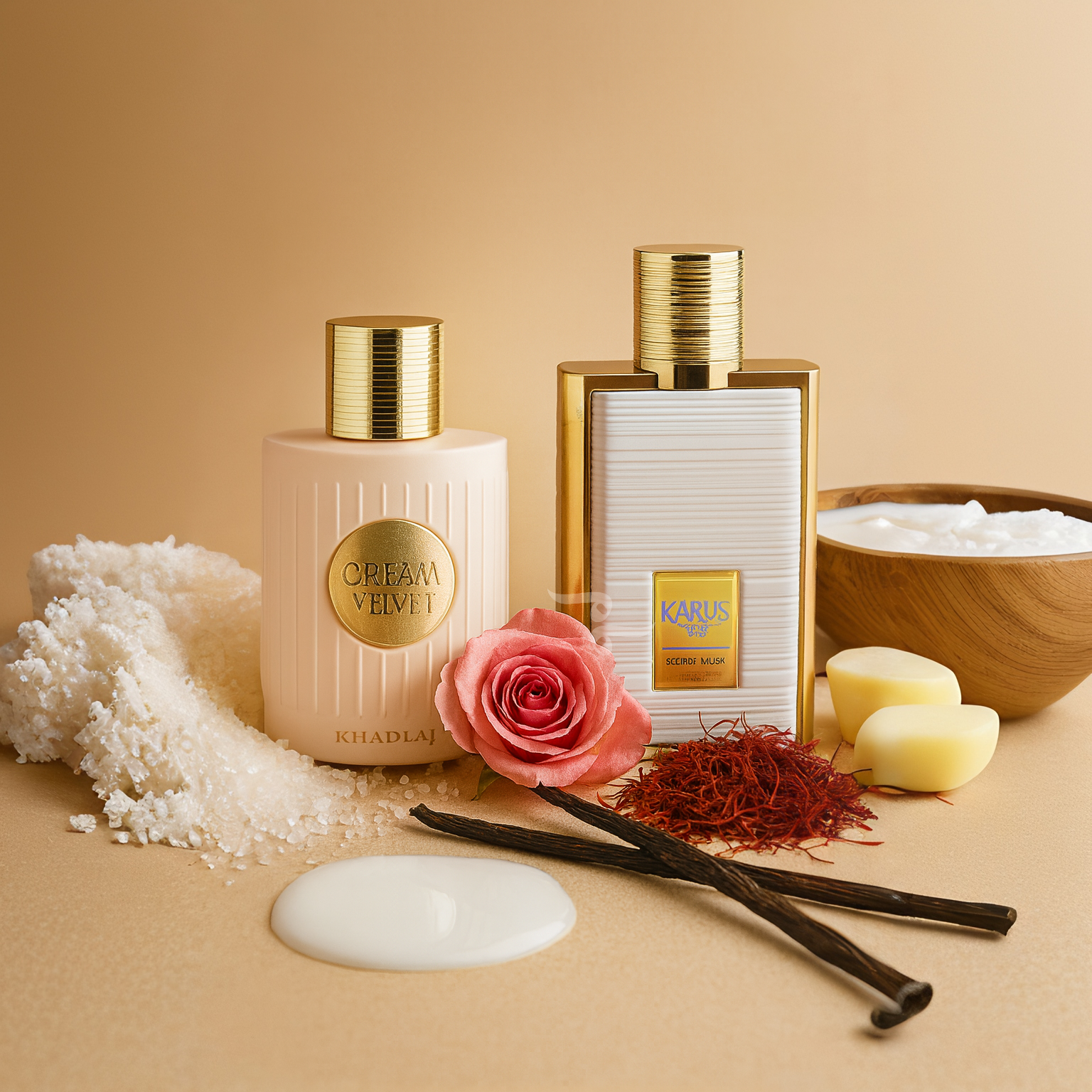 Cream Velvet + Karus Secret Musk Combo