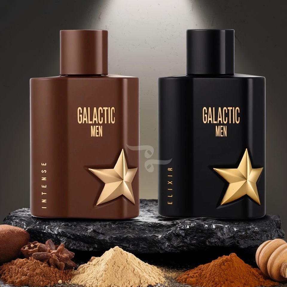 Galatic Men Elixir and Intense Pack - x2 100ml EDP By Maison Al Hambra