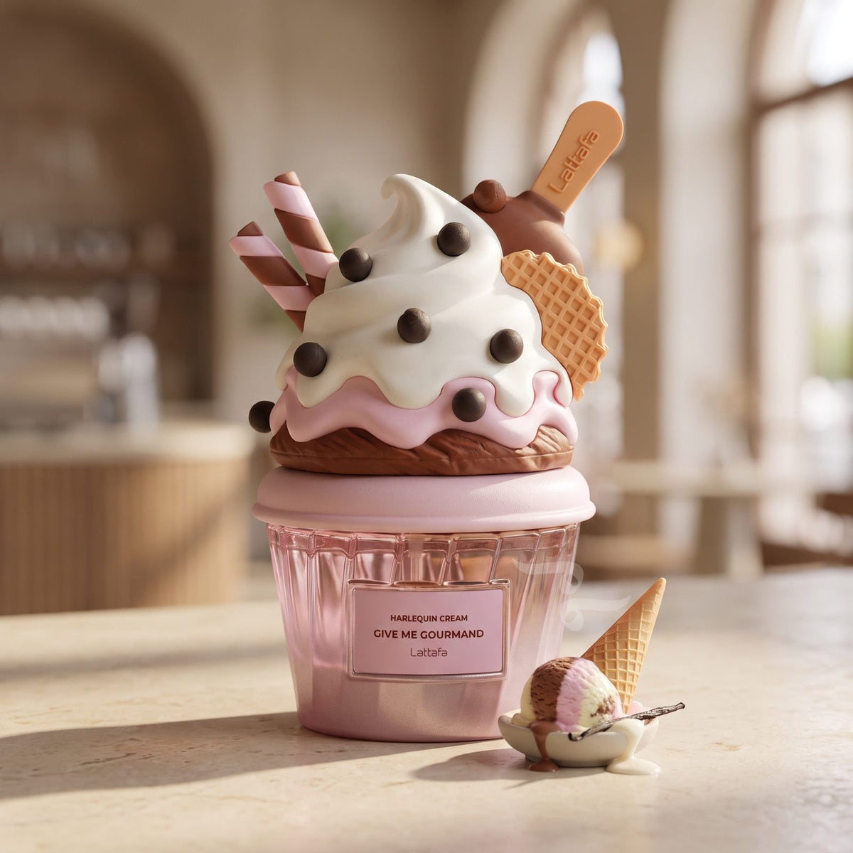 Harlequin Cream 75ml by Lattafa's Give me Gourmand range