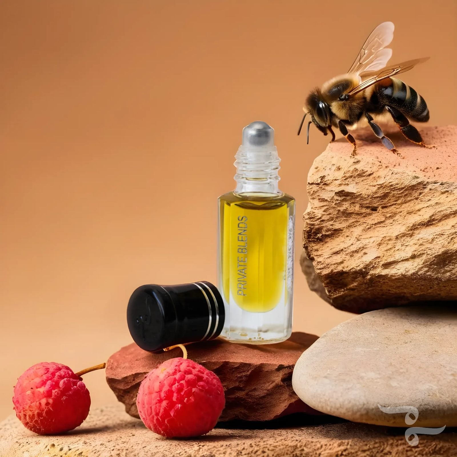 The Bee by the Evergreen Tree