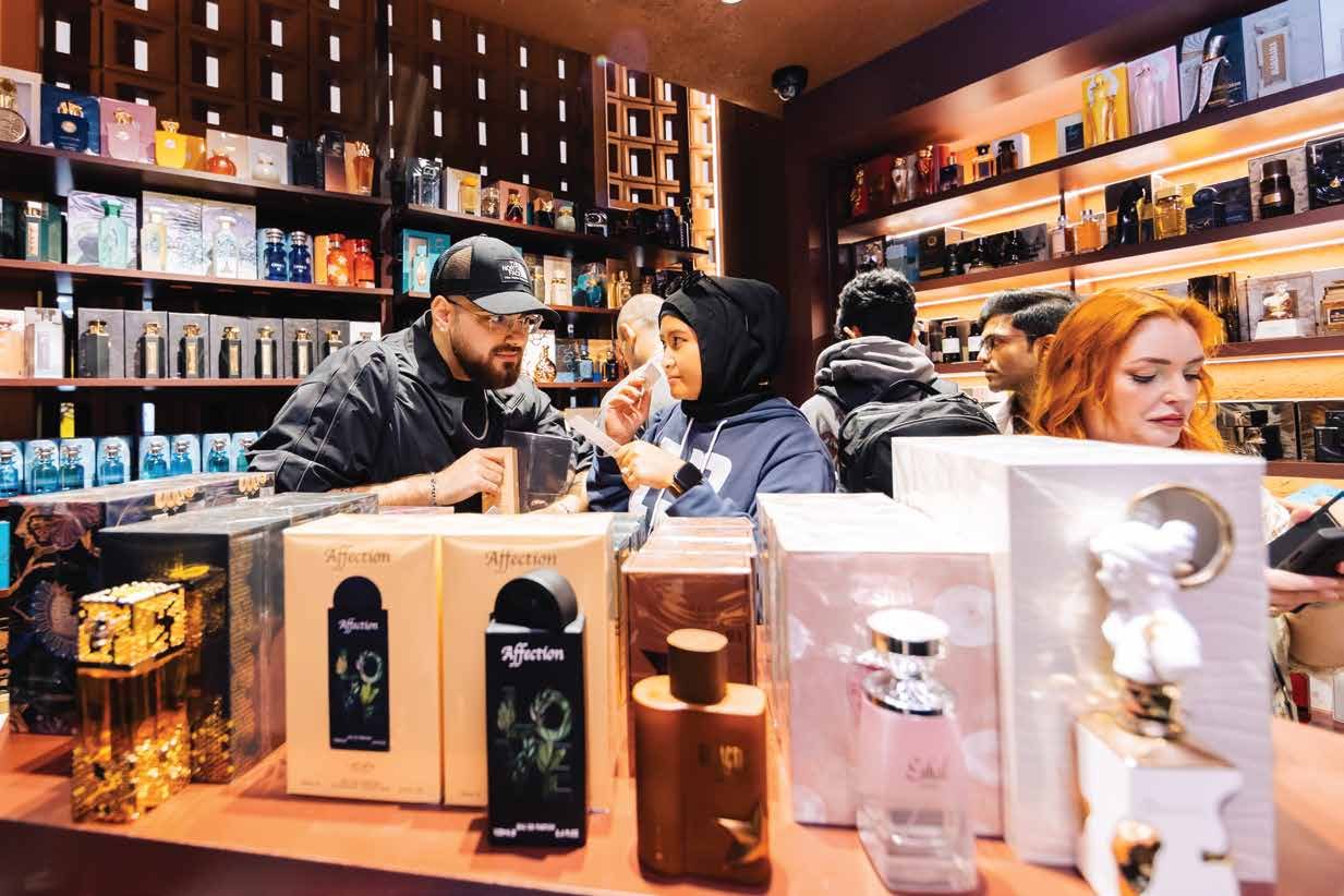 Private Blends staff serving customers