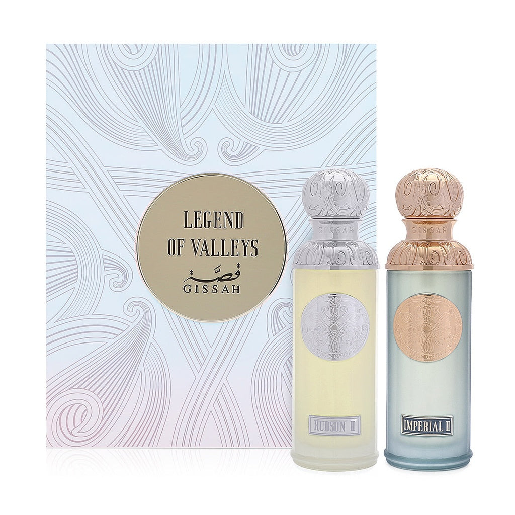 GISSAH PERFUMES LEGEND OF VALLEYS IMPERIAL 90ml +HUDSON 90ml SET