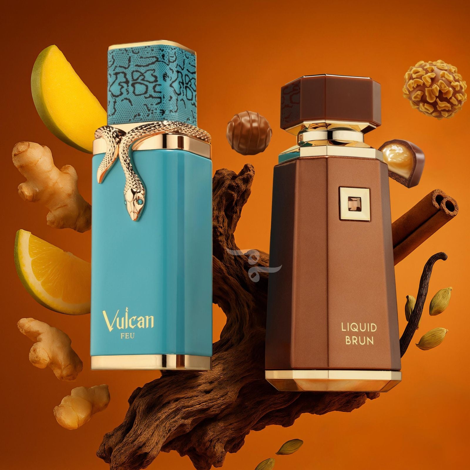 Dusk Till Dawn Gift Set, Vulcan Feu and Liquid Brun (100ml x 2)
