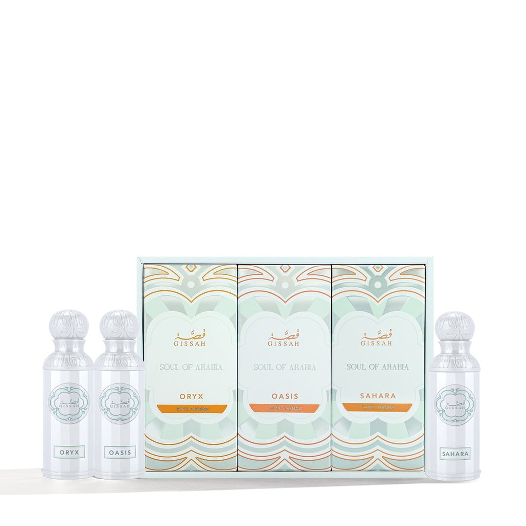 GISSAH SOUL OF ARABIA OASIA 50ml+ ORYX 50ml+ SAHARA 50ml SET