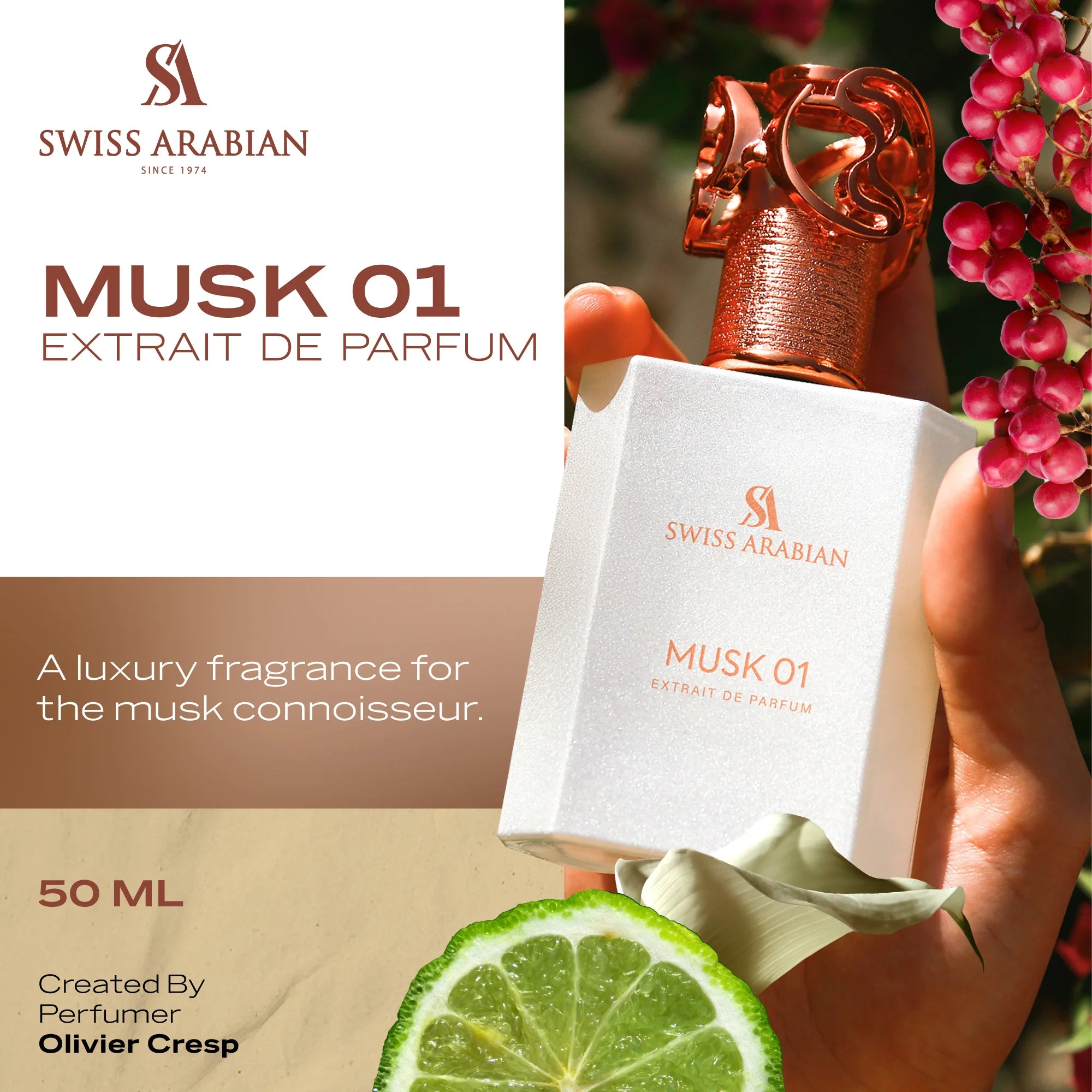 Musk 01 50ml EDP By Swiss Arabian