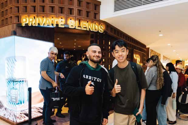 Customers at a Private Blends opening