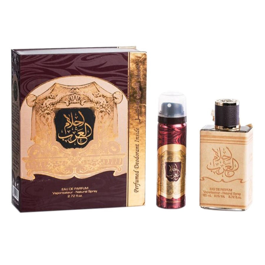 Ahlam al Arab perfume 80ML + Deodorant